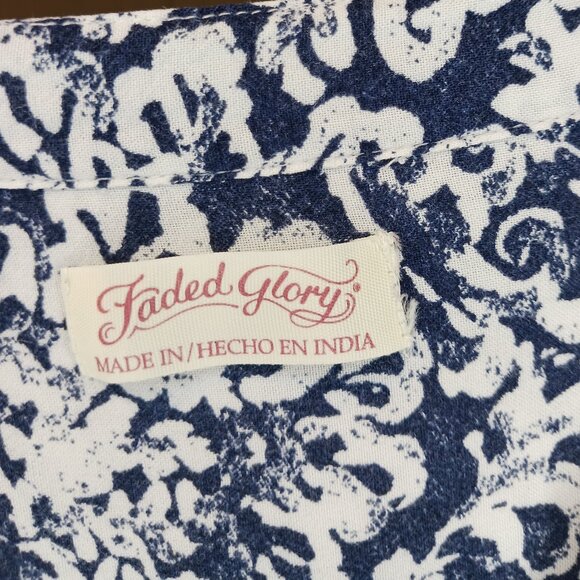 #131 3/$18 Faded Glory Long Sleeve Top Size XL - Picture 5 of 5